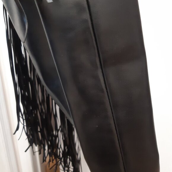 New Victoria's Secret Fringed Black Tote Bag - Picture 8 of 10